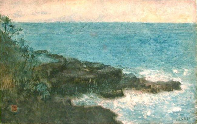 Charles W. Bartlett Charles W. Bartlett's watercolor and ink Hana Maui Coast, 1920 oil painting image
